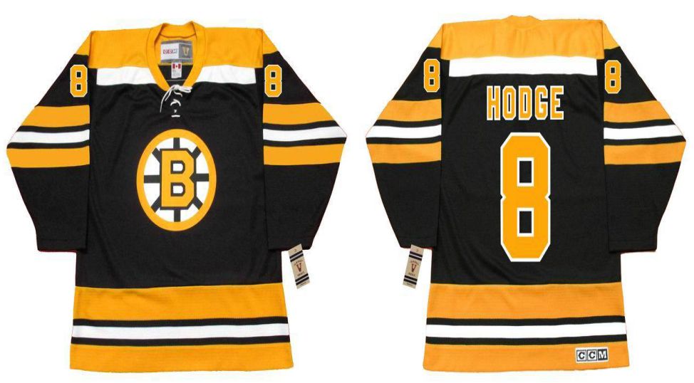 2019 Men Boston Bruins 8 Hodge Black CCM NHL jerseys